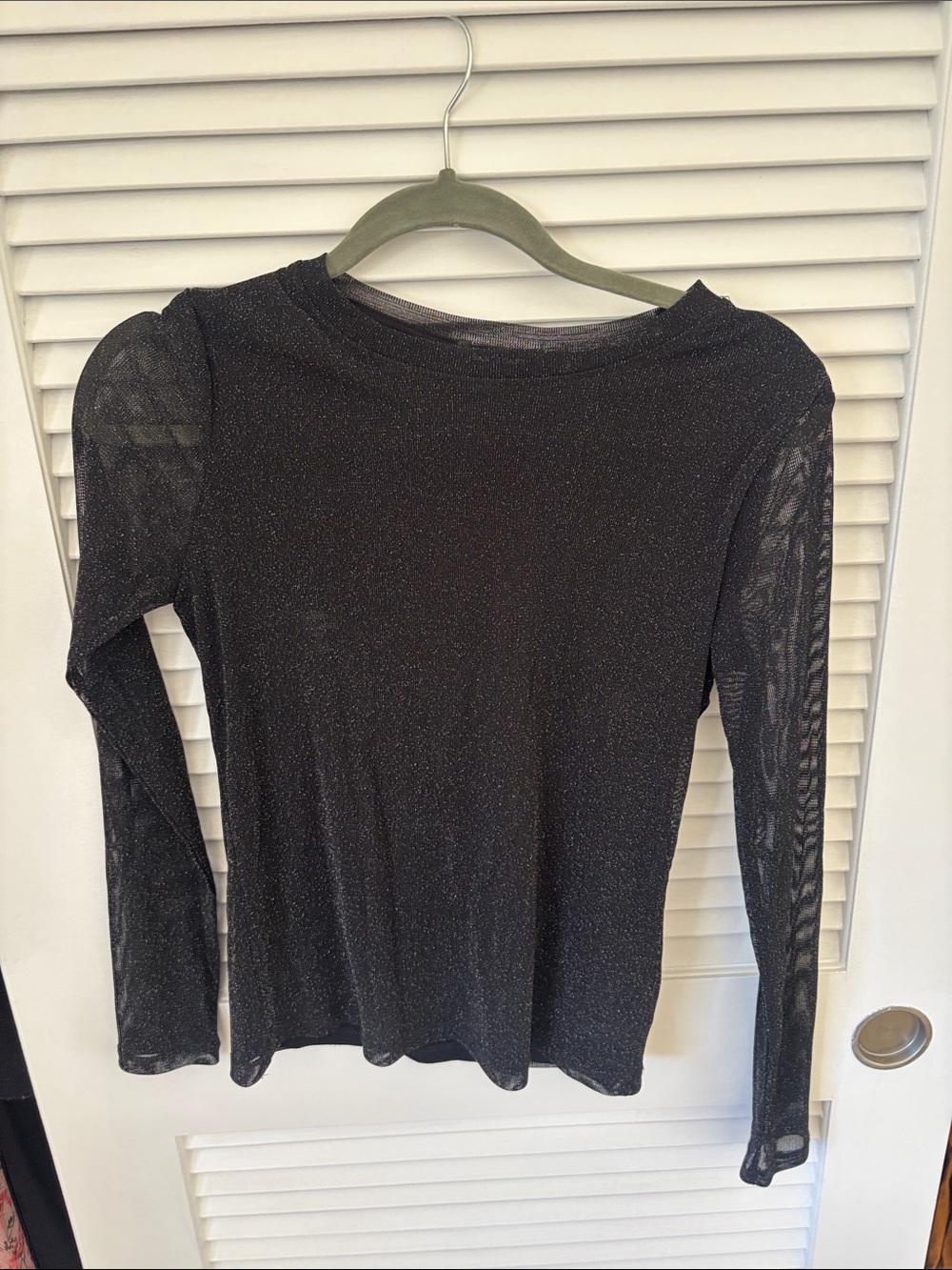 Sanctuary Black Sheer Long Sleeve Top